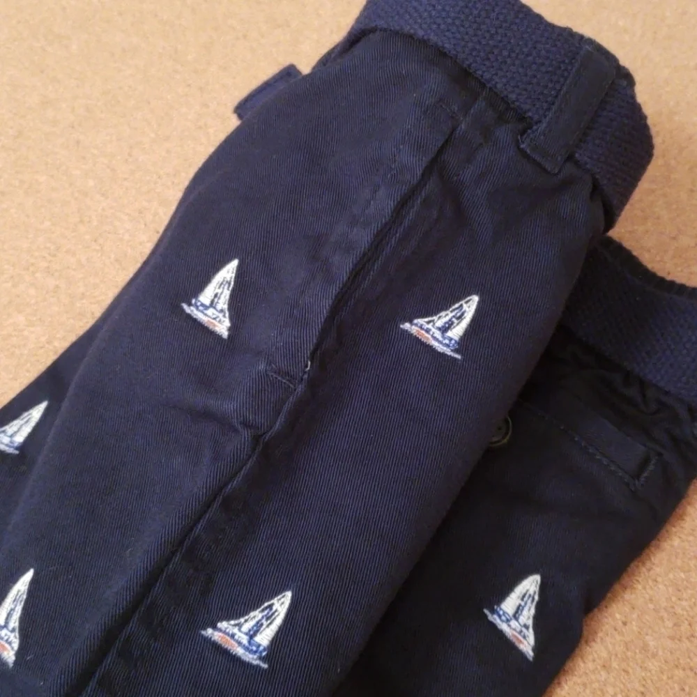 Ralph Lauren Navy Sailboat Pants